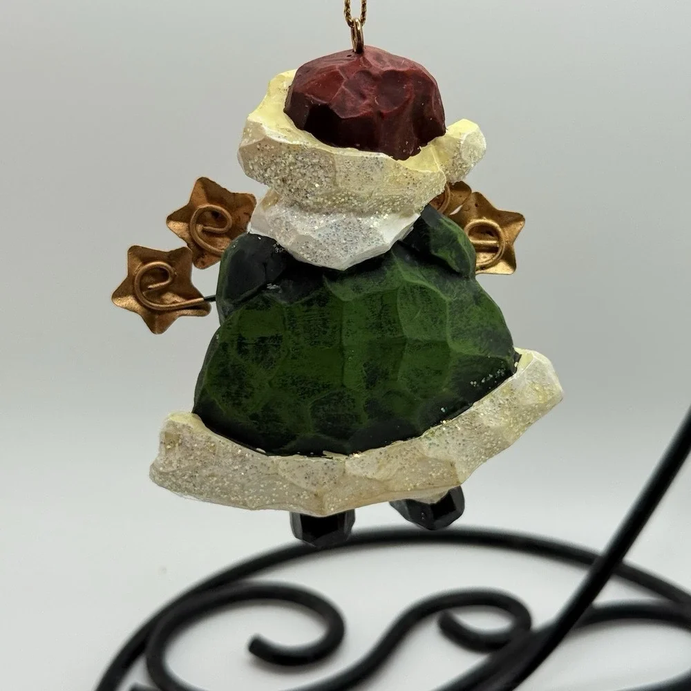 Whimsical Santa‎ Christmas Ornament Glitter Stars With Box Costco
